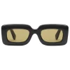 Gucci - Rectangular Frame Ayers Sunglasses - Black - Gucci Eyewear - Avvenice