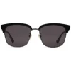 Gucci - Rectangular Metal Sunglasses - Glossy Black and Black Acetate Frame - Gucci Eyewear - Avvenice
