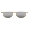 Gucci - Rectangular Metal Sunglasses - Gold - Gucci Eyewear - Avvenice