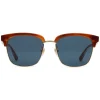 Gucci - Rectangular Metal Sunglasses - Shiny Gold and Turtle Acetate Color - Gucci Eyewear - Avvenice