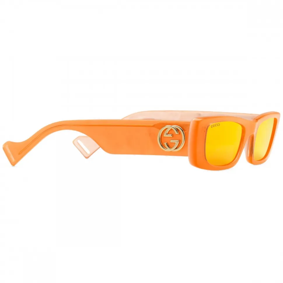 Gucci - Rectangular Sunglasses - Orange Fluo - Gucci Eyewear - Avvenice