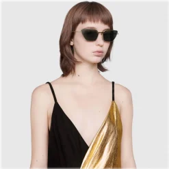 Gucci - Rectangular Sunglasses - Black Grey - Gucci Eyewear - Avvenice