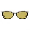 Gucci - Rectangular Sunglasses with Swarovski Crystals - Black - Gucci Eyewear - Avvenice