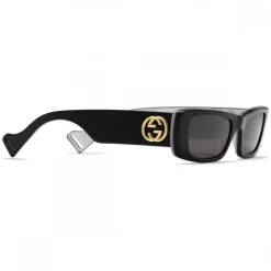 Gucci - Rectangular Sunglasses - Black - Gucci Eyewear - Avvenice