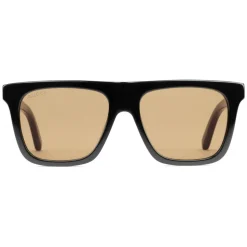 Gucci - Rectangular-Frame Acetate Sunglasses - Black Acetate - Gucci Eyewear - Avvenice