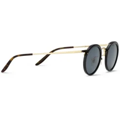 Gucci - Round Acetate and Metal Sunglasses - Black - Gucci Eyewear - Avvenice