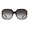 Gucci - Round Acetate and Metal Sunglasses - Black - Gucci Eyewear - Avvenice