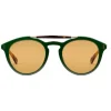 Gucci - Round Acetate Sunglasses - Green Turtle Acetate - Gucci Eyewear - Avvenice