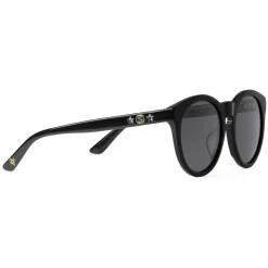 Gucci - Round Acetate Sunglasses - Black Crystal Stars - Gucci Eyewear - Avvenice