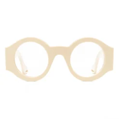 Gucci - Round Frame Acetate Sunglasses - Ivory - Gucci Eyewear - Avvenice