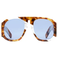 Gucci - Round Frame Acetate Sunglasses - Tortoiseshell and White Mother of Pearl - Gucci Eyewear - Avvenice