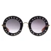 Gucci - Round Frame Acetate Sunglasses - Black Gold - L'Aveugle Par Amour - Gucci Eyewear - Avvenice