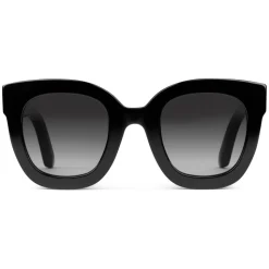 Gucci - Round Frame Acetate Sunglasses with Star - Black Acetate - Gucci Eyewear - Avvenice