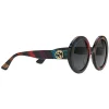 Gucci - Round Frame Acetate Sunglasses with Glitter - Acetate and Glitter - Gucci Eyewear - Avvenice