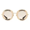 Gucci - Round Frame Acetate Sunglasses - Beige White - Gucci Eyewear - Avvenice