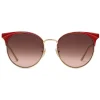 Gucci - Round Frame Metal Sunglasses - Red Enamle - Gucci Eyewear - Avvenice