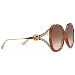 Gucci - Round Injection Sunglasses - Injection Turtle - Gucci Eyewear - Avvenice