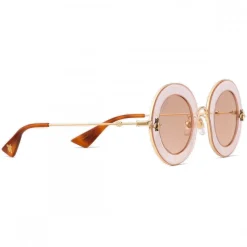 Gucci - Round Sunglasses - L'Aveugle Par Amour - Gold - Turtle - Gucci Eyewear - Avvenice