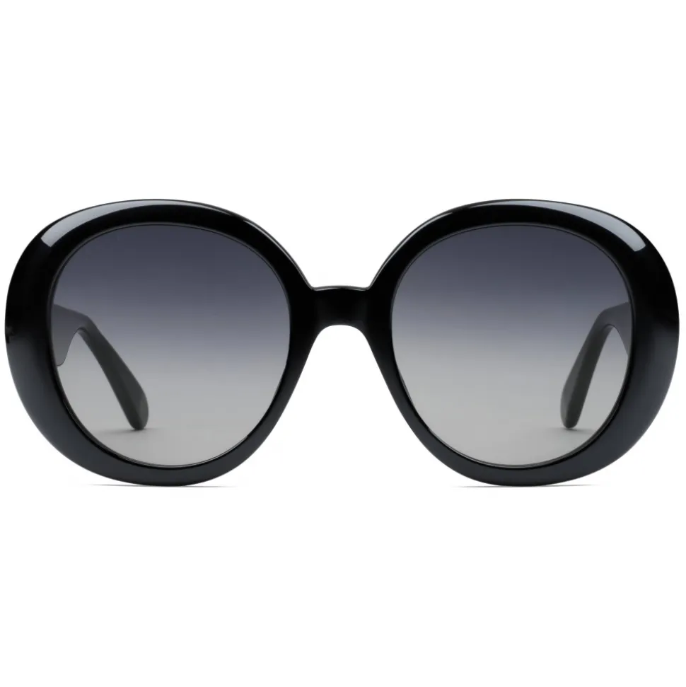 Gucci - Round Sunglasses with Web - Black - Gucci Eyewear - Avvenice