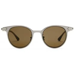 Gucci - Round Titanium Sunglasses - Titanium Ruthenium Satin Matt - Gucci Eyewear - Avvenice
