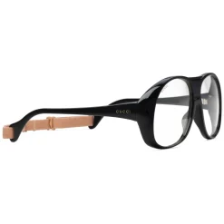 Gucci - Round-Frame Acetate Glasses with Elastic - Black - Gucci Eyewear - Avvenice