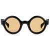 Gucci - Round-Frame Sunglasses - Black Yellow - Gucci Eyewear - Avvenice