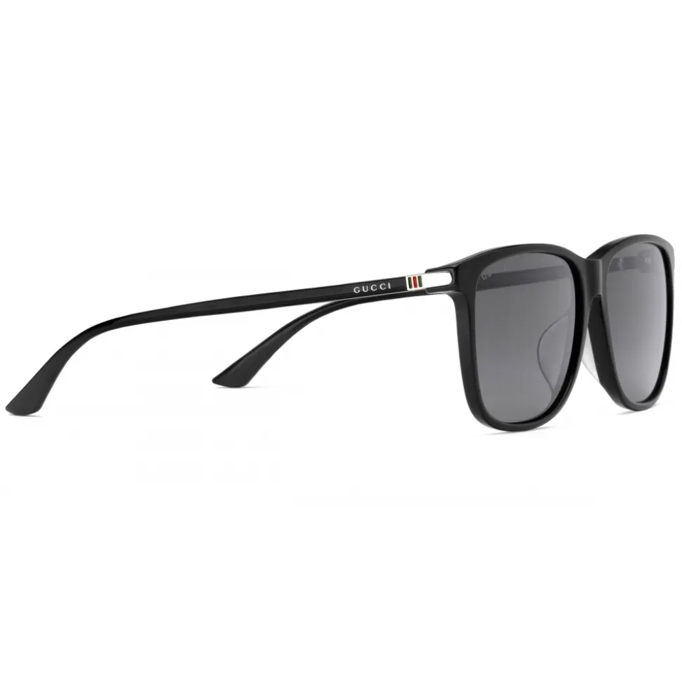 Gucci - Specialized Fit Rectangular-Frame Acetate - Black - Gucci Eyewear - Avvenice
