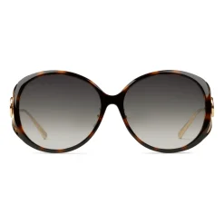 Gucci - Specialized Fit Round-Frame Injected Sunglasses - Tortoise - Gucci Eyewear - Avvenice