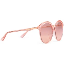 Gucci - Specialized Fit Round Frame Acetate Sunglasses - Transparent Peach Acetate - Gucci Eyewear - Avvenice