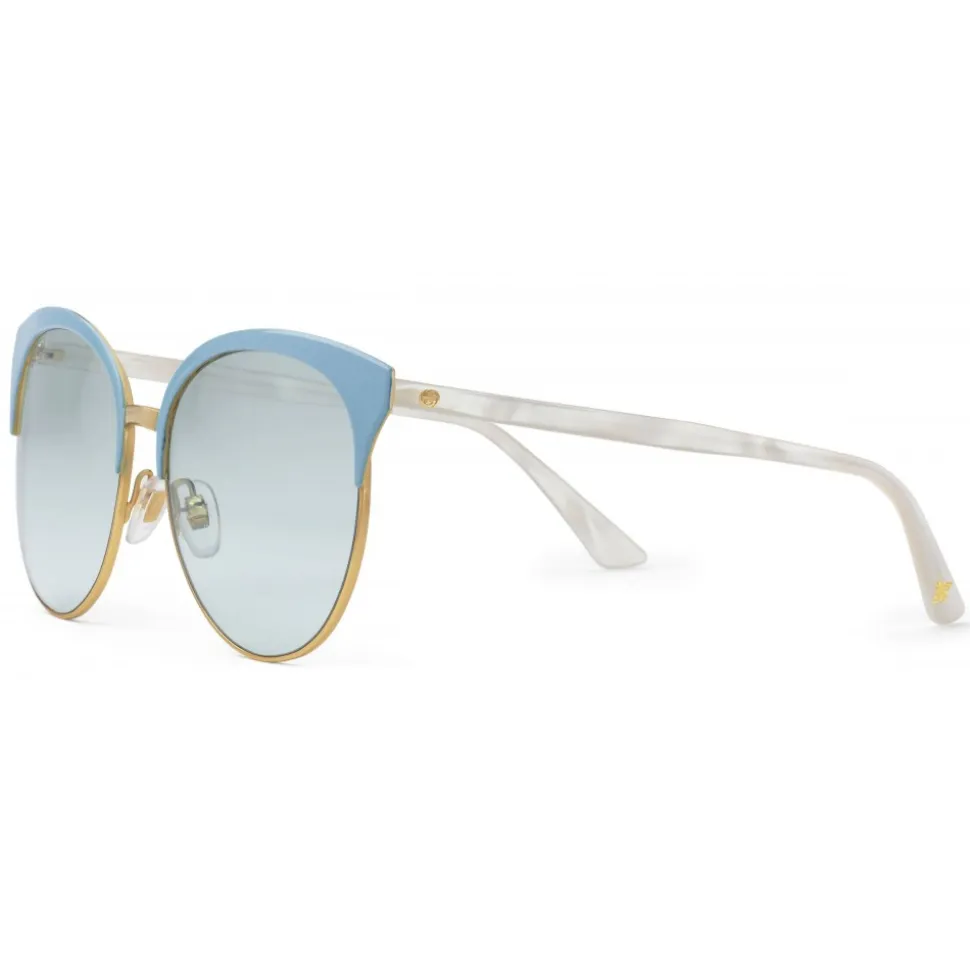 Gucci - Specialized Fit Round Frame Metal Sunglasses - Light Blue - Gucci Eyewear - Avvenice