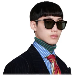 Gucci - Specialized Fit Square Acetate Sunglasses - Tortoiseshell - Gucci Eyewear - Avvenice