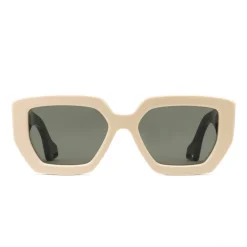 Gucci - Square Acetate Sunglasses - Mix Black Ivory - Gucci Eyewear - Avvenice