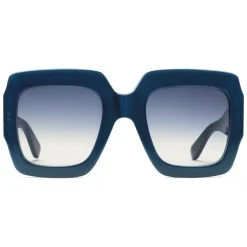 Gucci - Square Acetate Sunglasses - Blue - Gucci Eyewear - Avvenice