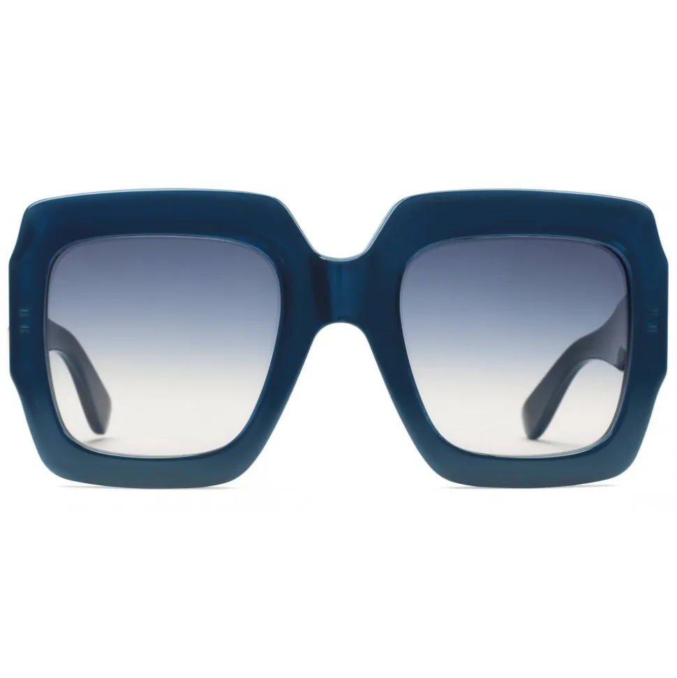 Gucci - Square Acetate Sunglasses - Blue - Gucci Eyewear - Avvenice
