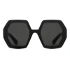 Gucci - Square Acetate Sunglasses - Black Grey - Gucci Eyewear - Avvenice