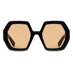 Gucci - Square Acetate Sunglasses - Black Yellow - Gucci Eyewear - Avvenice