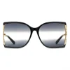 Gucci - Square Frame Acetate and Metal Sunglasses - Black - Gucci Eyewear - Avvenice