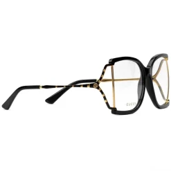 Gucci - Square Frame Acetate and Metal Sunglasses - Black Gold - Gucci Eyewear - Avvenice