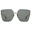 Gucci - Square Frame Sunglasses - Gold - Gucci Eyewear - Avvenice