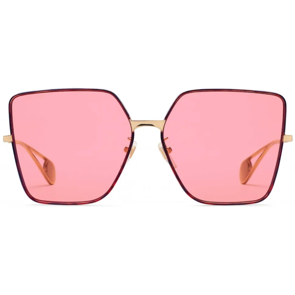 Gucci - Square Frame Sunglasses - Pink - Gucci Eyewear - Avvenice