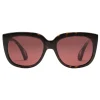 Gucci - Square Frame Sunglasses with Blinkers - Dark Tortoiseshell Acetate - Gucci Eyewear - Avvenice