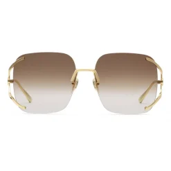Gucci - Square Metal Sunglasses - Brown - Gucci Eyewear - Avvenice