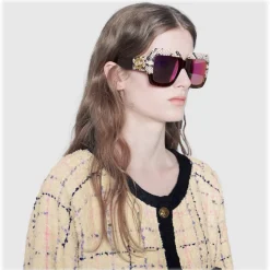 Gucci - Square Oversize Sunglasses - Snake - Gucci Eyewear - Avvenice