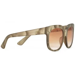 Gucci - Square Rectangular Frame Acetate Sunglasses - Pearl Acetate With Taupe Varnish  - Gucci Eyewear - Avvenice