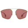 Gucci - Square Sunglasses with Optimal Fit - Brick Red - Gucci Eyewear - Avvenice
