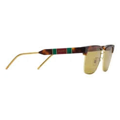 Gucci - Squared Metal and Acetate Sunglasses - Tortoise - Gucci Eyewear - Avvenice