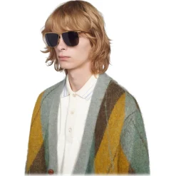 Gucci - Square-Frame Sunglasses - Gold Grey - Gucci Eyewear - Avvenice