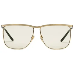 Gucci - Square-Frame Sunglasses - Gold - Gucci Eyewear - Avvenice