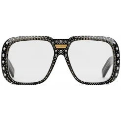 Gucci - Sunglasses Gucci-Dapper Dan - Black with Crystals - Gucci Eyewear - Avvenice