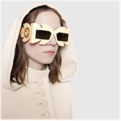 Gucci - Sunglasses with Mask with Swarovski Crystals Limited Edition - White - Gucci Eyewear - Avvenice